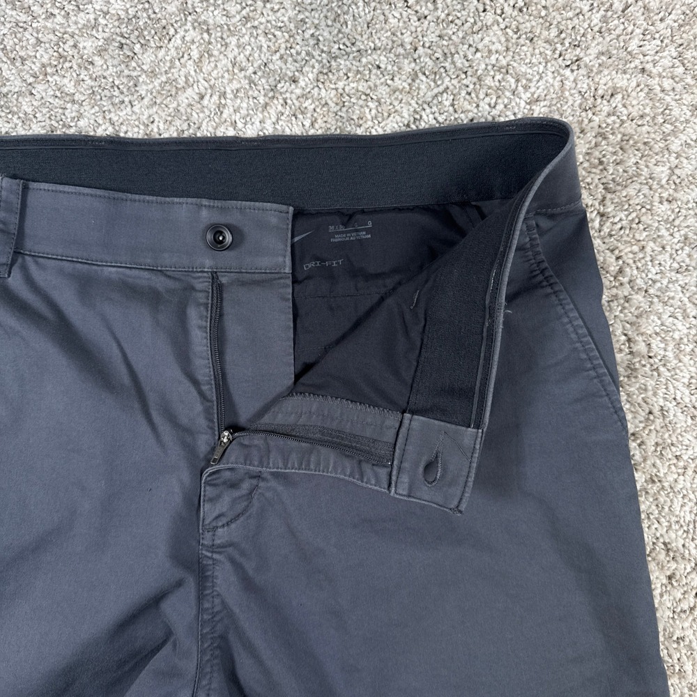 Nike Pants Mens 36x30 Dark Gray Dri FIT Chino‎ Stretch Golf Performance Trousers - Picture 8 of 15